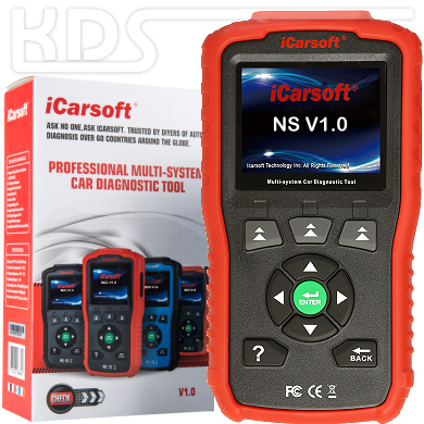 iCarsoft NS V1.0 für Nissan / Infiniti / Subaru - in ROT