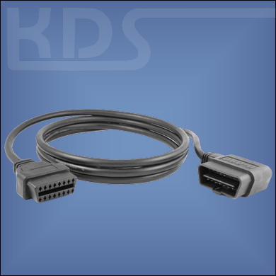 OBD-2 Extension Cable D-2 / 1.8m - HiQ - (J1962 M-F) // angled connector