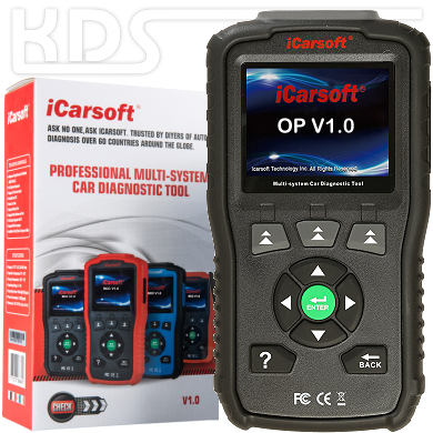 iCarsoft OP V1.0 for Opel and Vauxhall - in BLACK